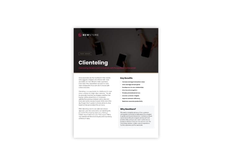 NewStore Clienteling Fact Sheet
