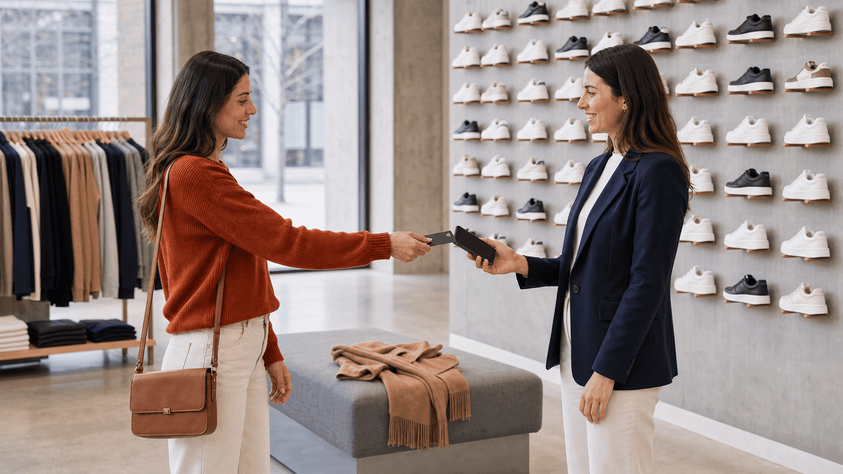 Tap to Pay, phone in hand